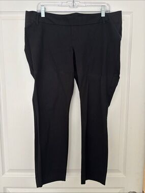 Old Navy Maternity Pixie Side Panel Black Cropped Dress Pants